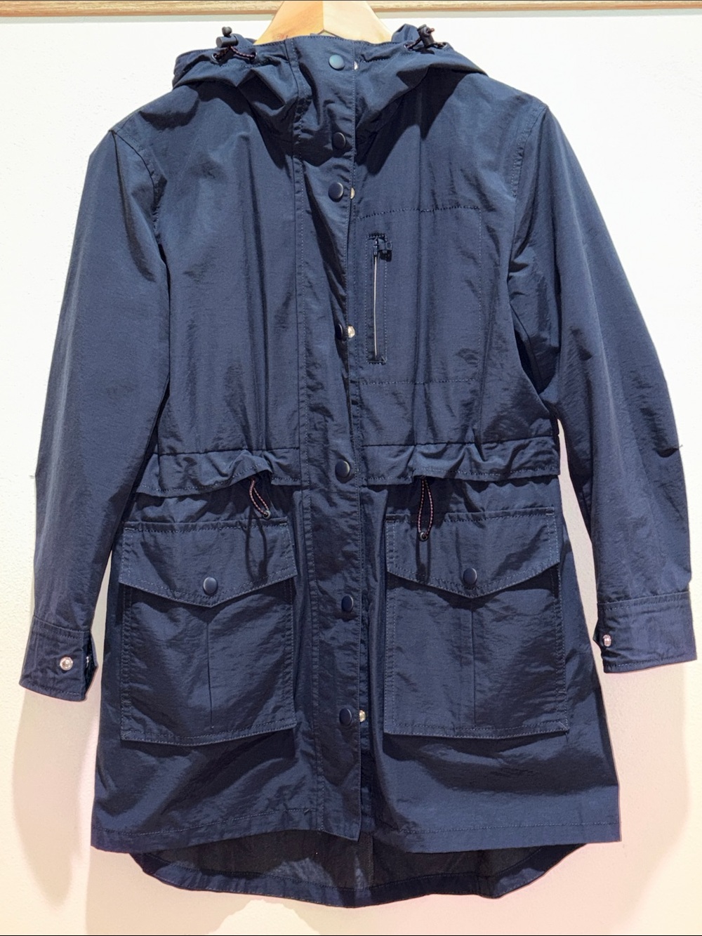 J. Crew Navy Hooded Utility Jacket